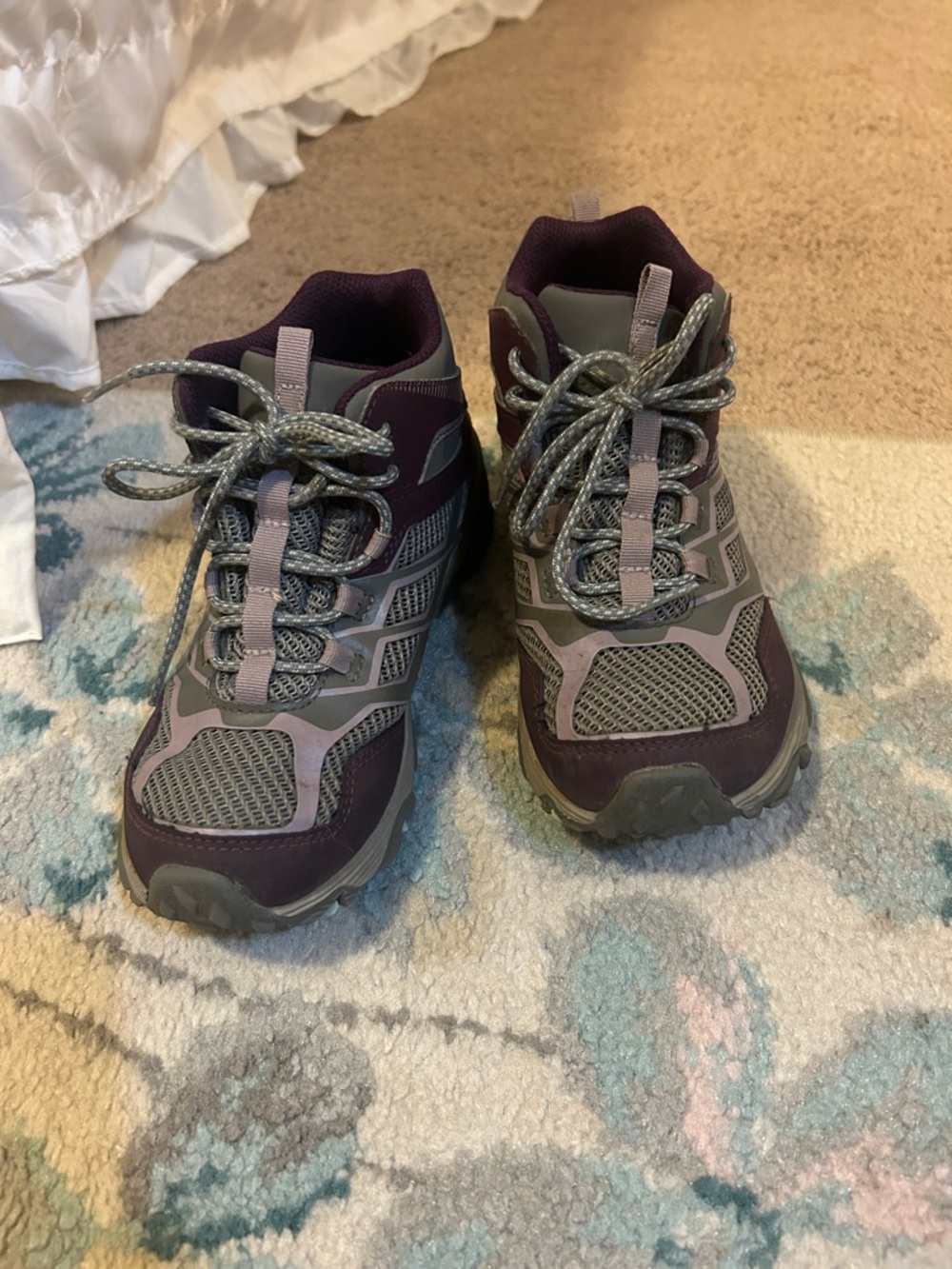 Merrell Plum and Gray Hiking Shoes